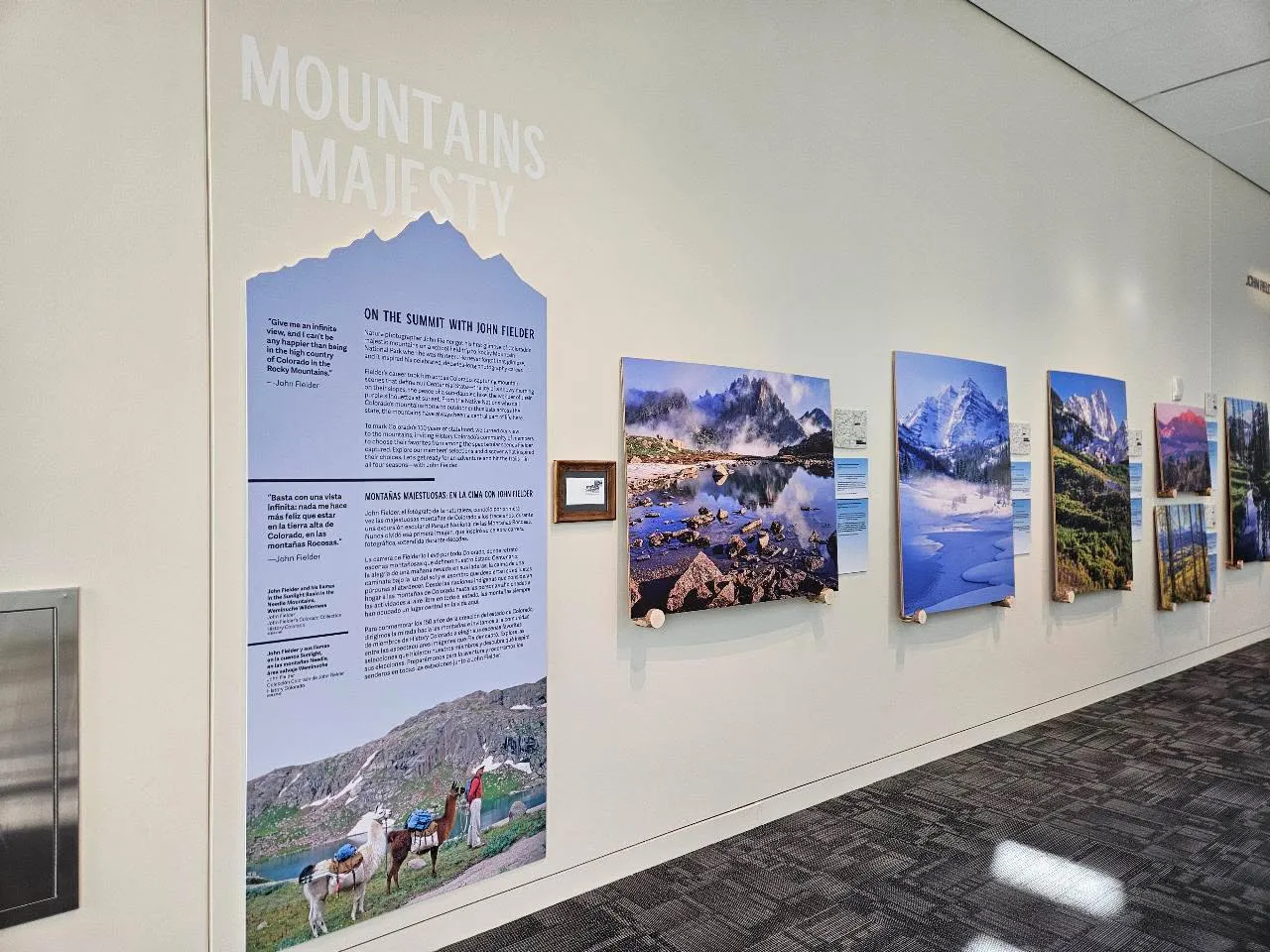 Colorado 3D Topographic Maps supporting locator maps at the exhibit